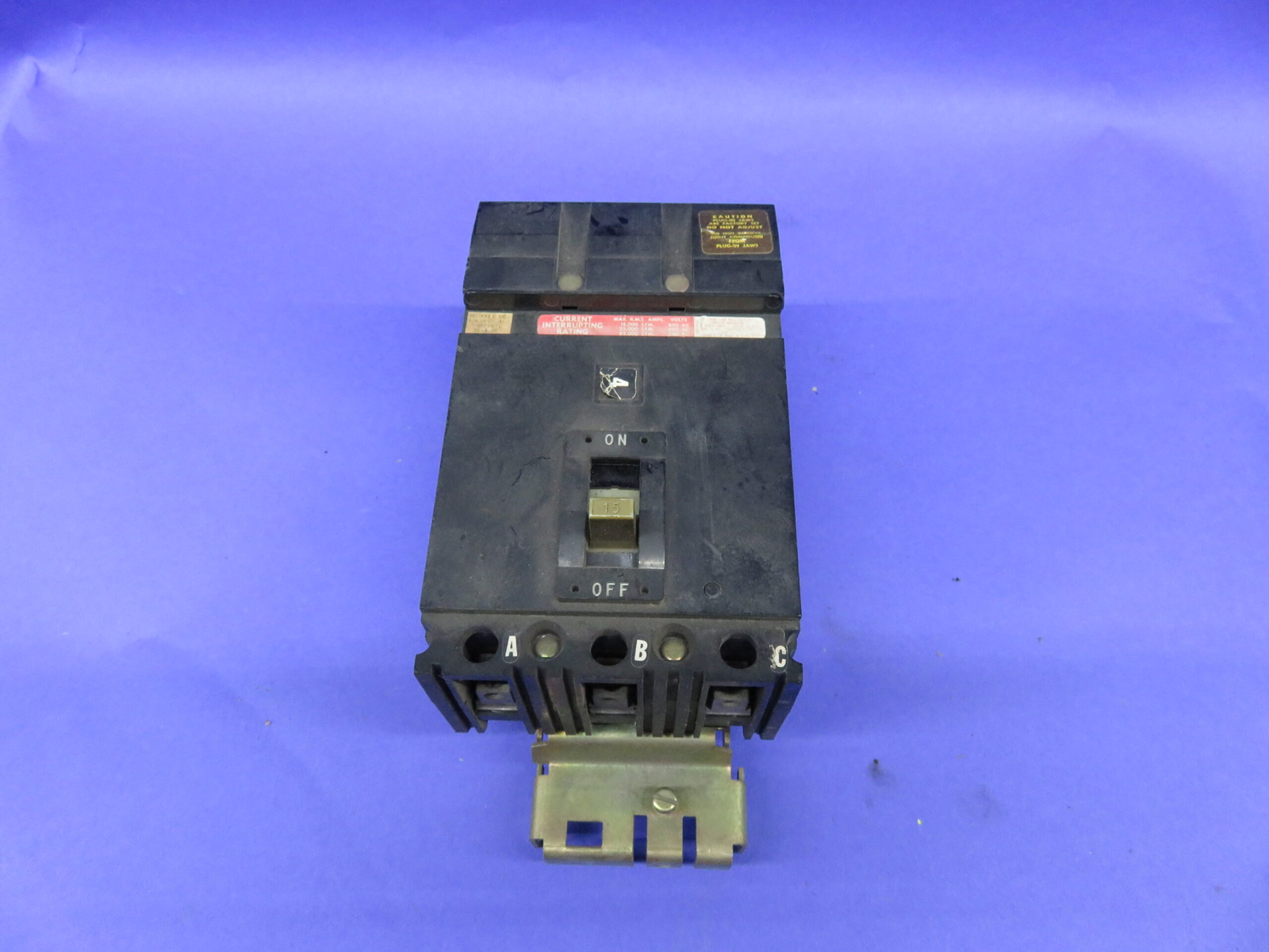 SQUARE D CIRCUIT BREAKER FH-36015 I-LINE 15A 600V 3P IYEAR WARRANTY