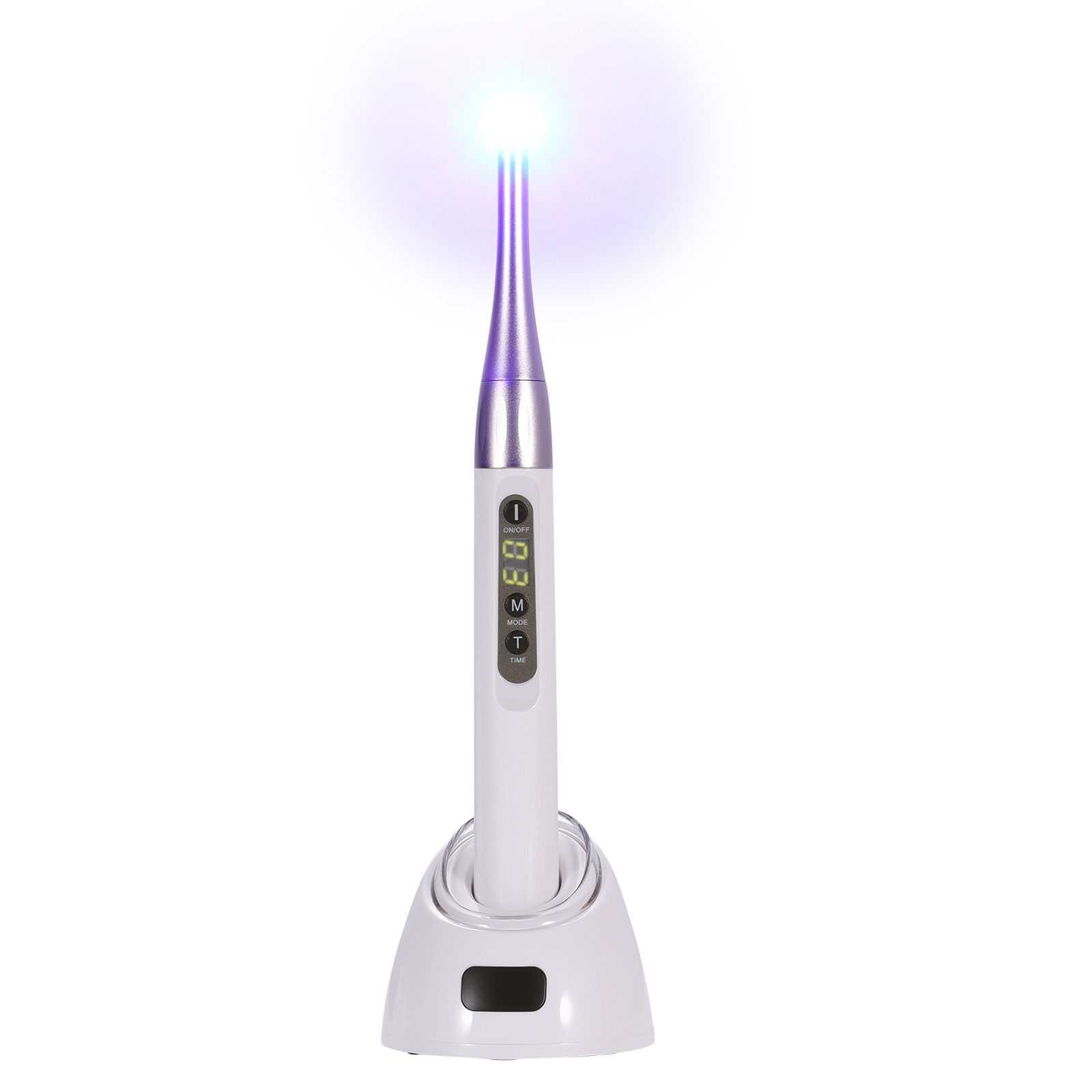 Dental Wireless Curing Light 1 Second Cure Lamp 2500mw/cm2 385nm-515nm ILED Type