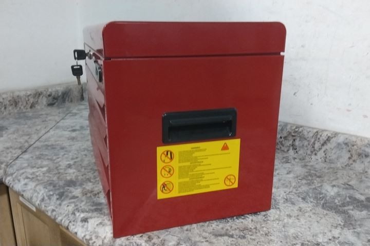 Westward 48RJ69 4 Drawer 285 Lb Load Capacity Red Steel Light Duty Top Chest