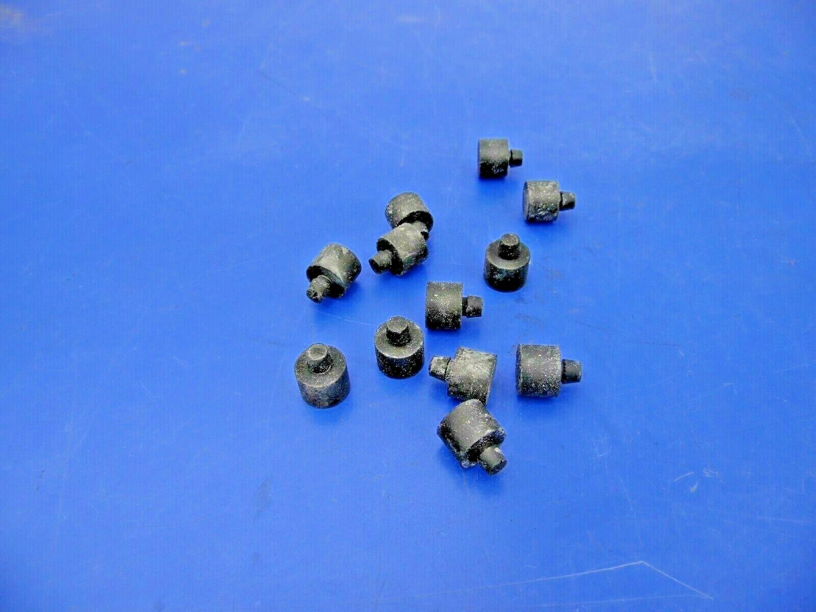 7/16” Tall Rubber Push-In Bumper,Fits 3/16” Hole x 1/2” OD,Lot of 12