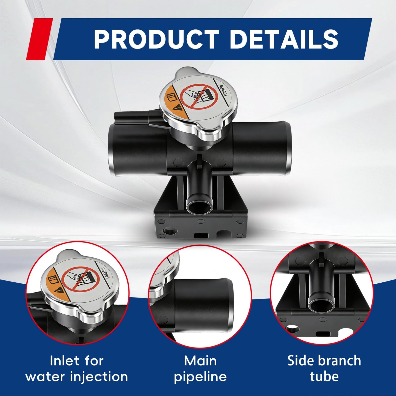 Waltyotur Radiator Engine Coolant Filler Neck Cap Replacement For Lancer