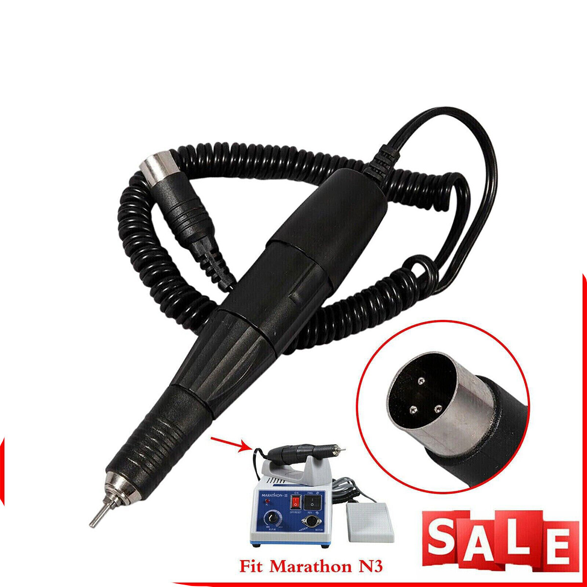 35K RPM Dental Lab Micromotor Polishing Micro Motor Handpiece Marathon