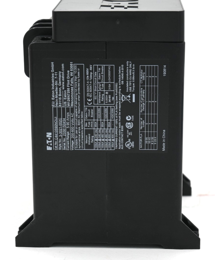 EATON C4410590NOUI MOTOR INSIGHT SOLID STATE OVERLOAD RELAY 200–600 V AC 5–90A