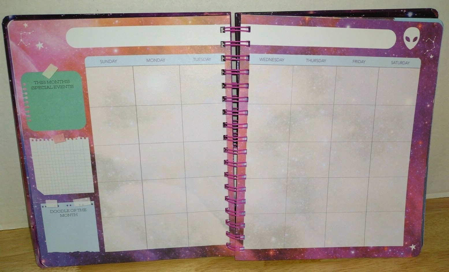 DIY Crafted Cosmic Planner 12 Months Junk Journal 190 Pages Younicorn-a-topia