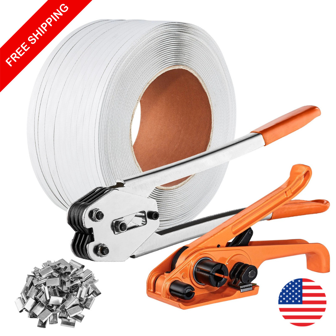 Banding Strapping Kit PP Packaging Tool Strapping Tensioner 3280 ft