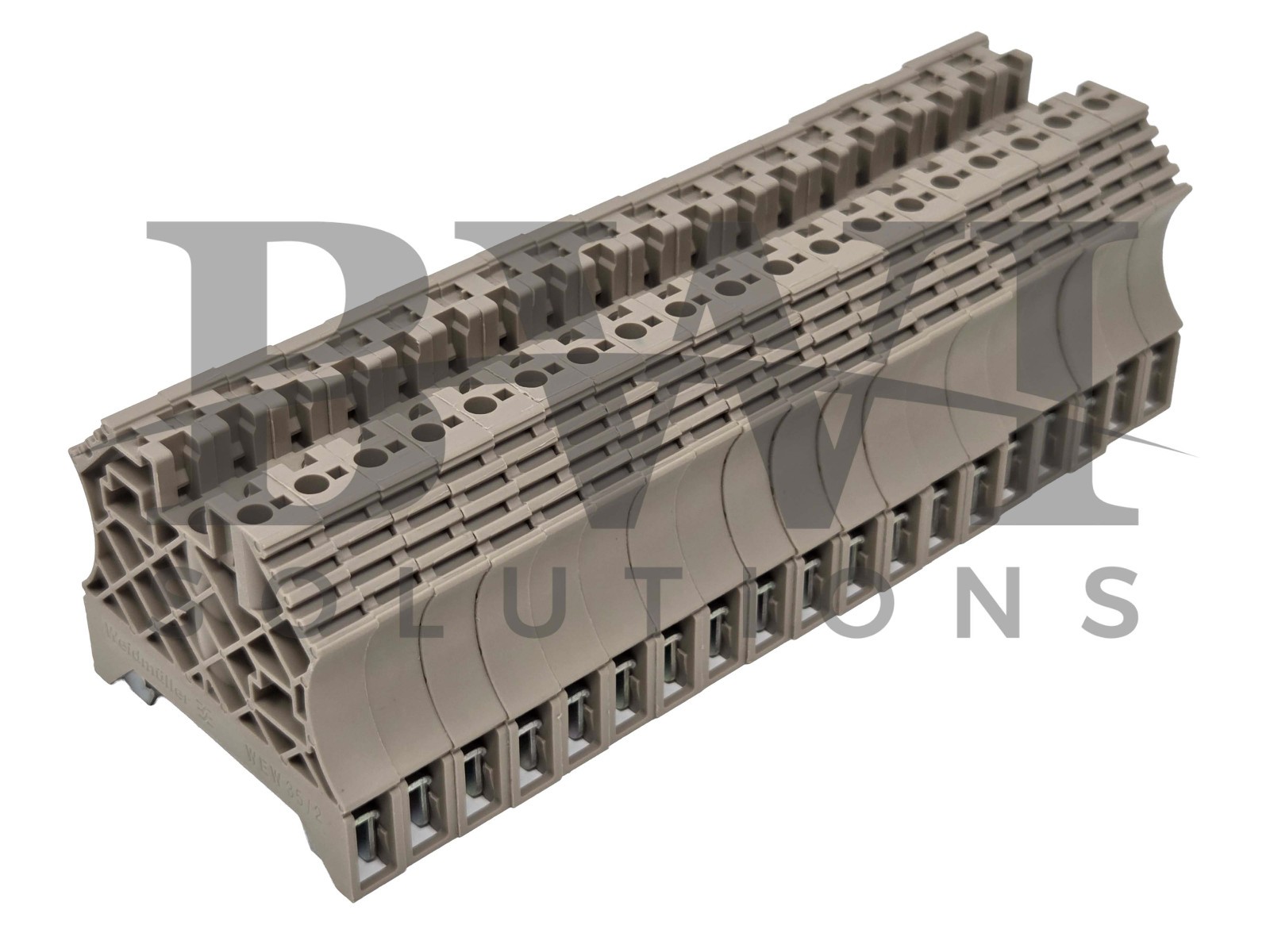 NEW Weidmuller 1061200000 End Bracket Dark Beige WEW 35/2 WEW352 Lot of 19