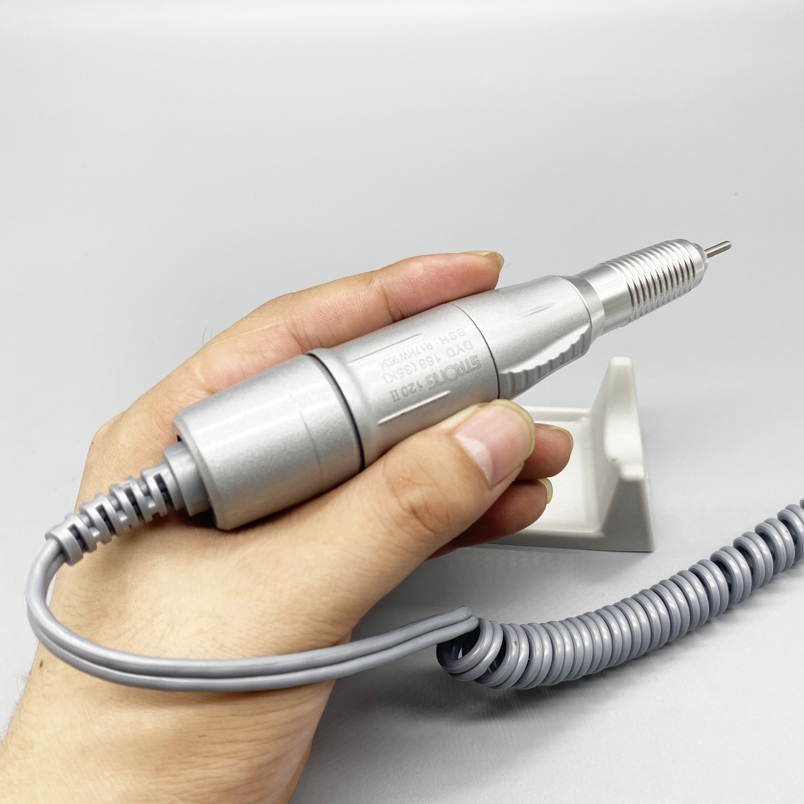 Dental Lab 35000RPM Electric Micro Motor Handpiece Handle STRONG 120II Silver