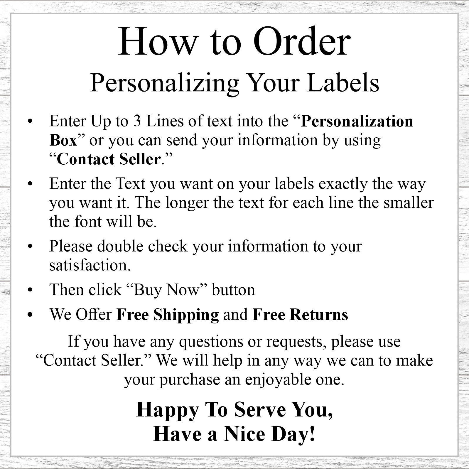 400 Personalized Return Address Labels Printed Text 1/2 Inch x 1 3/4 Any Font