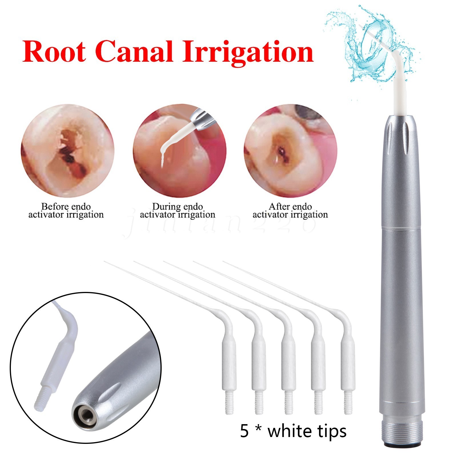 Dental Air Scaler Handpiece / Endo Irrigation SONICflex / LED Fiber Optic 2/4/6H