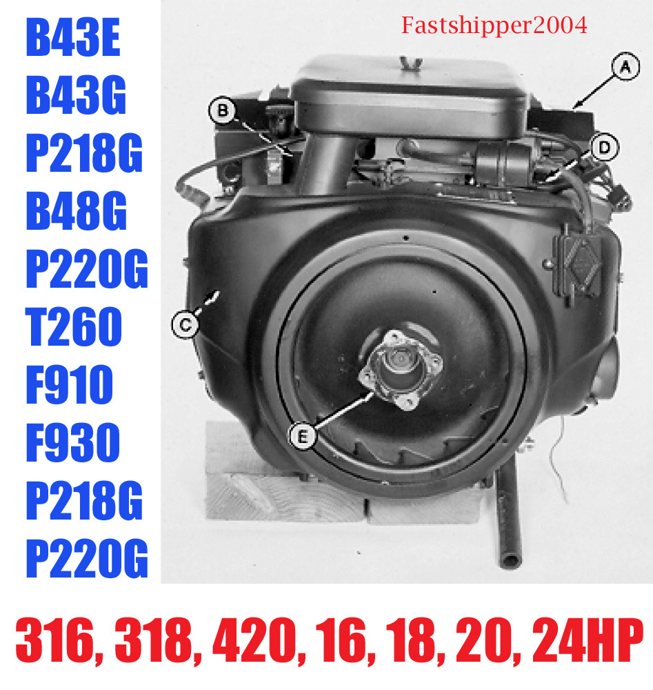Onan Engines Service Manual B43E B43G P218G B48G P220G 316 318 420 16 18 20 24HP
