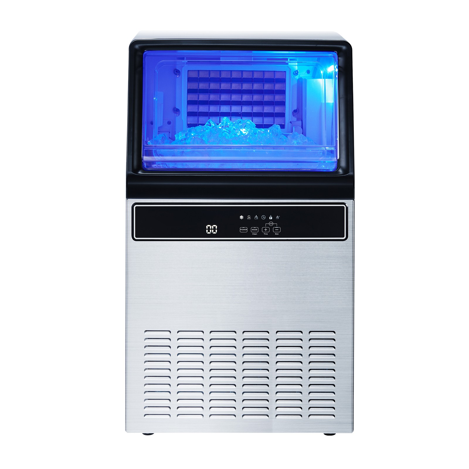 Uimoso 80/100/130/160/200/360lbs Commercial Ice Maker Built-in Ice Cube Machine