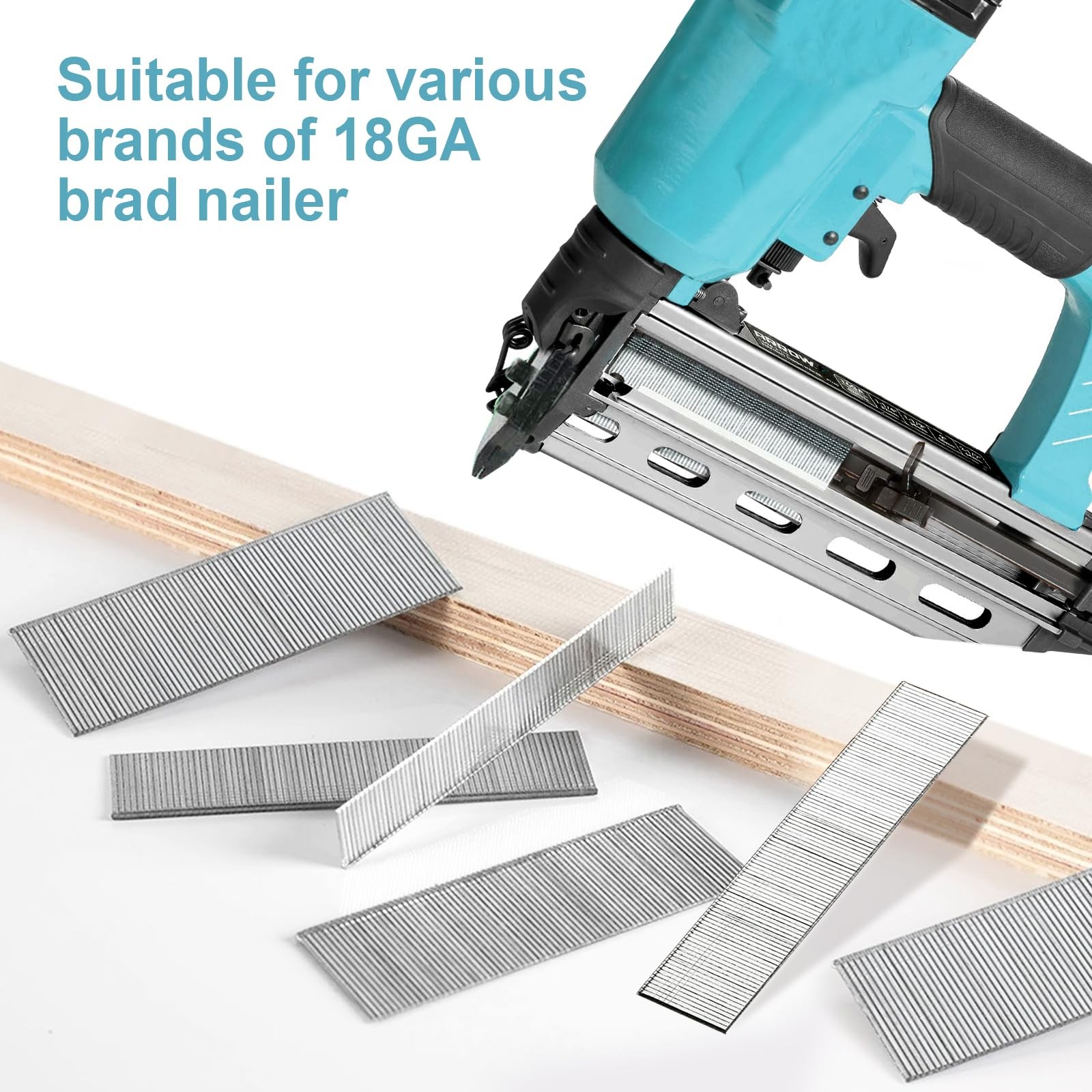 18 Gauge Brad Nails 2 Inch 1000PCS Galvanized Nail Gun Nails FROM USA