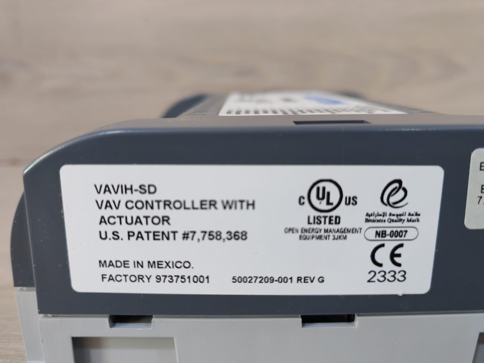ALERTON VaVIH-SD VAV CONTROLLER WITH ACTUATOR 5002709-001 REV. G