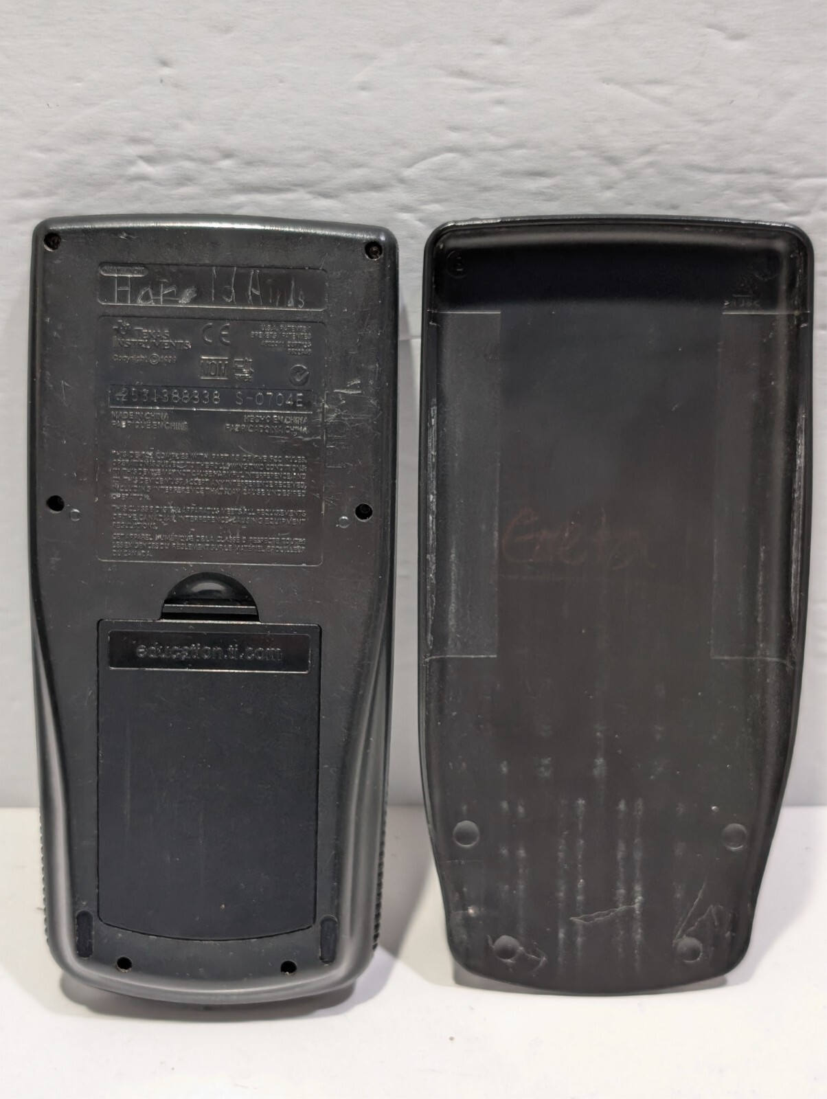 Texas Instruments TI-83 Plus TI 83 TI83 Graphing Calculator Cover [NAME ON BACK]