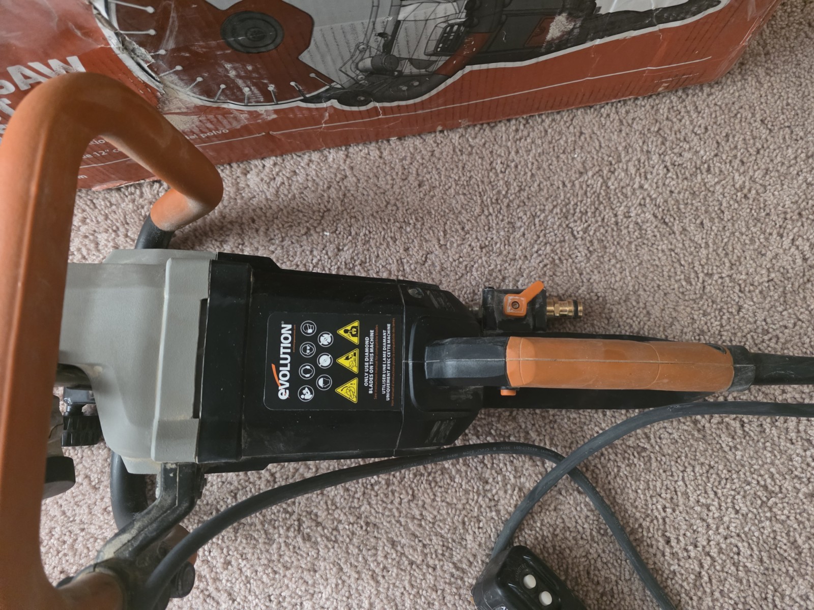Evolution R12DCT 12 in Electric Handheld Cut-Off Concrete Saw