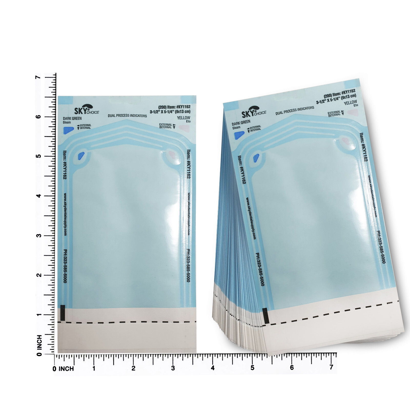 up to 10000 Sterilization Pouches 3.5″ x 6.5″ Dental Medical Self Seal Pouch Bag