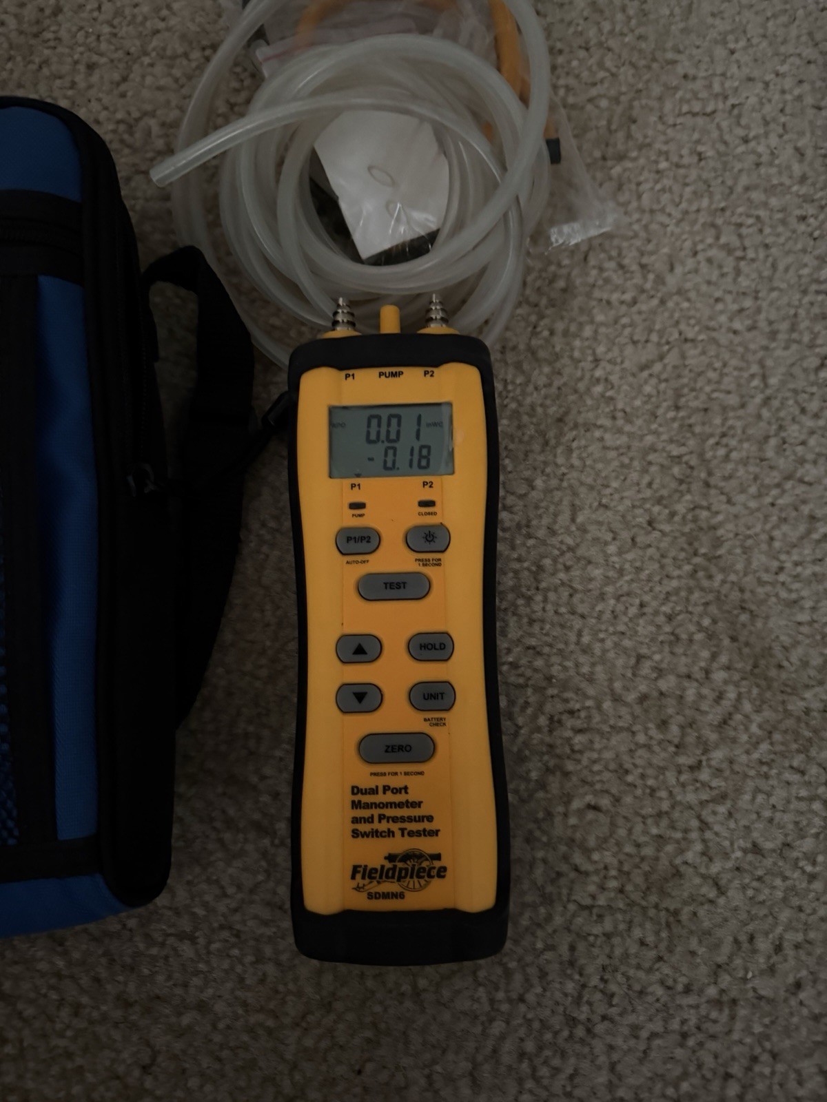 Fieldpiece SDMN6 Dual Port Manometer Pressure Switch Tester