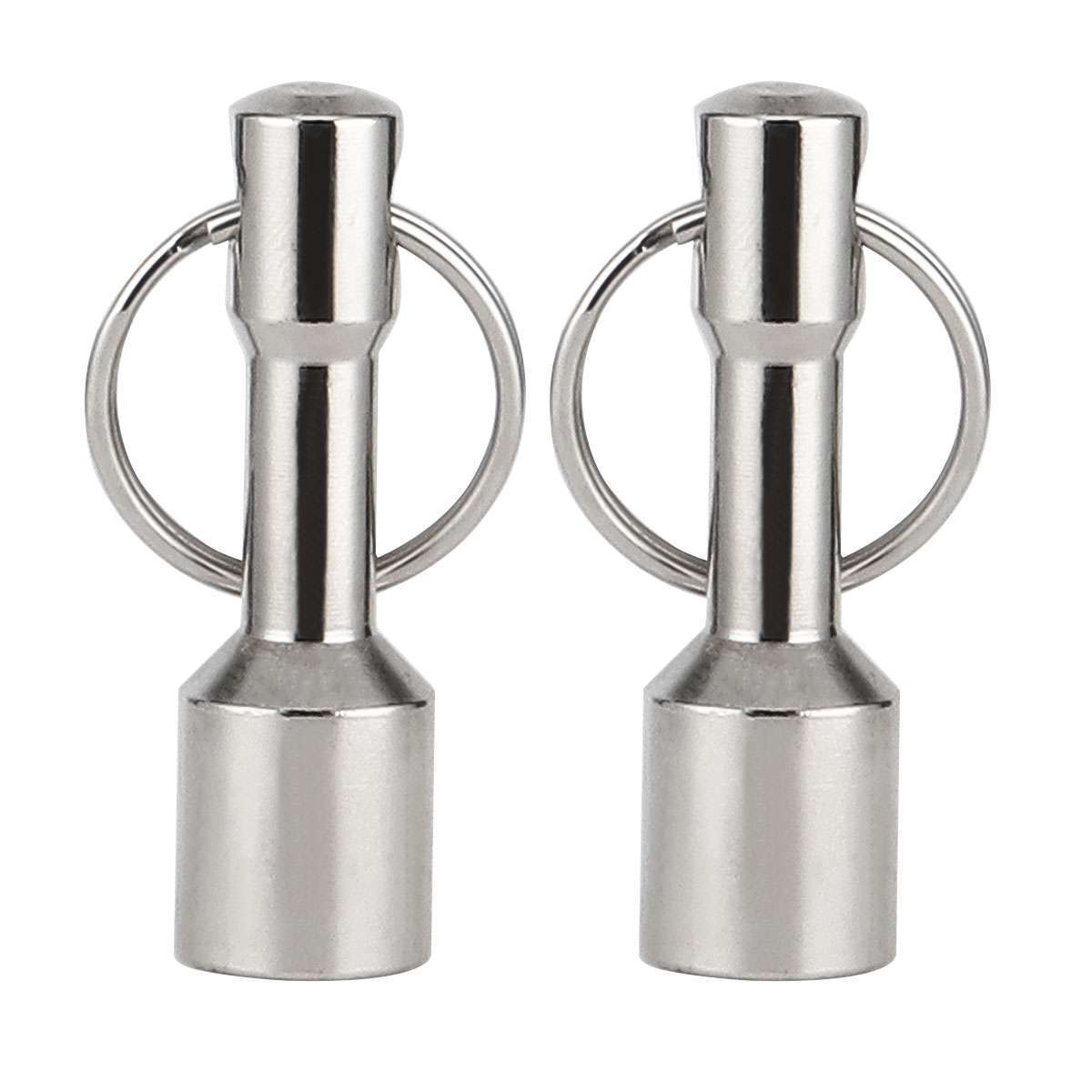 2 Pcs Keychain Rare Earth Magnet For Testing Gold Silver Jewelry Precious Tools