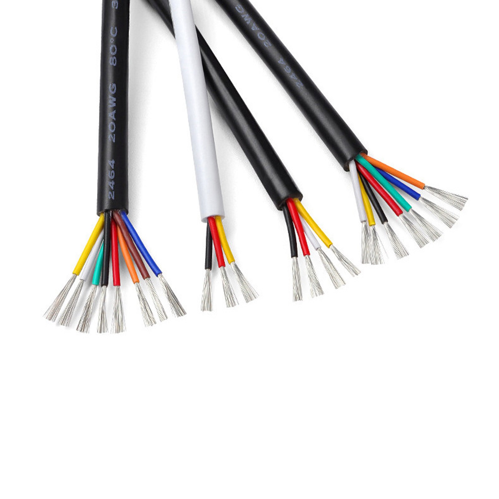 16-30 AWG Multi Core PVC Cable 2/3/4/5/6/7/8/9/10 Core Signal Power Data Wire