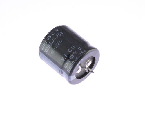 8x 10000uF 25V Radial Snap In Mount Electrolytic Aluminum Capacitor mfd DC