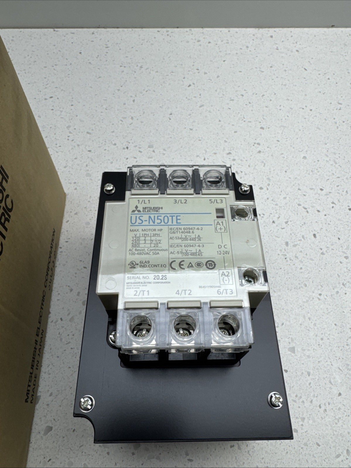 Mitsubishi Electric US-N50TE Element Contactor 100-480VAC 50Amp