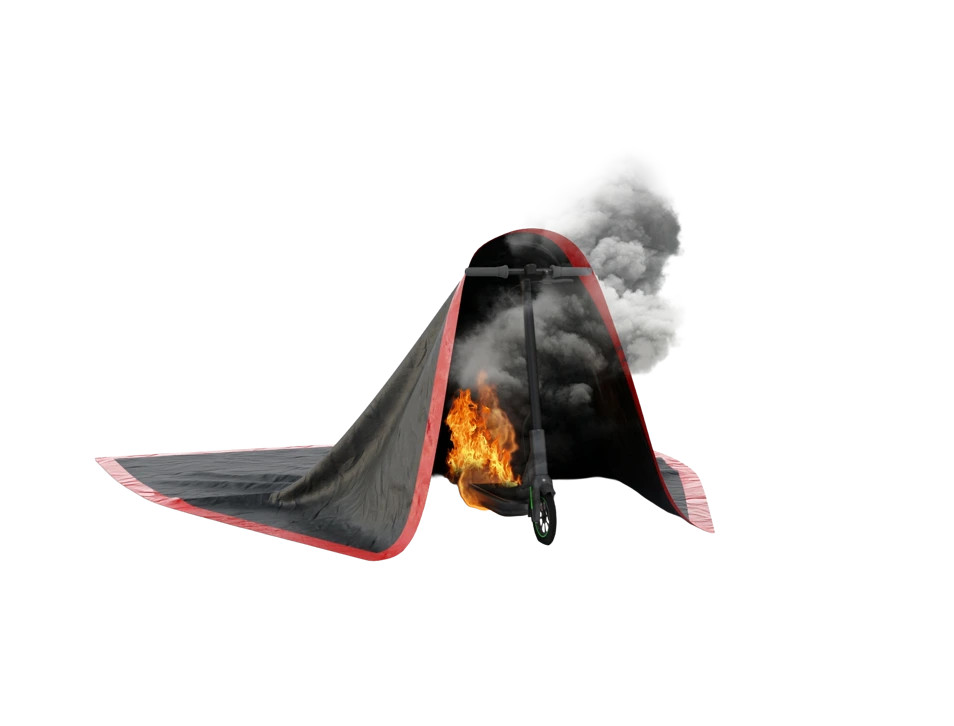 BRIDGEHILL – EQUIPMENT FIRE BLANKET small – ± 4.9 x 4.9 ft | ± 1,5×1,5 m