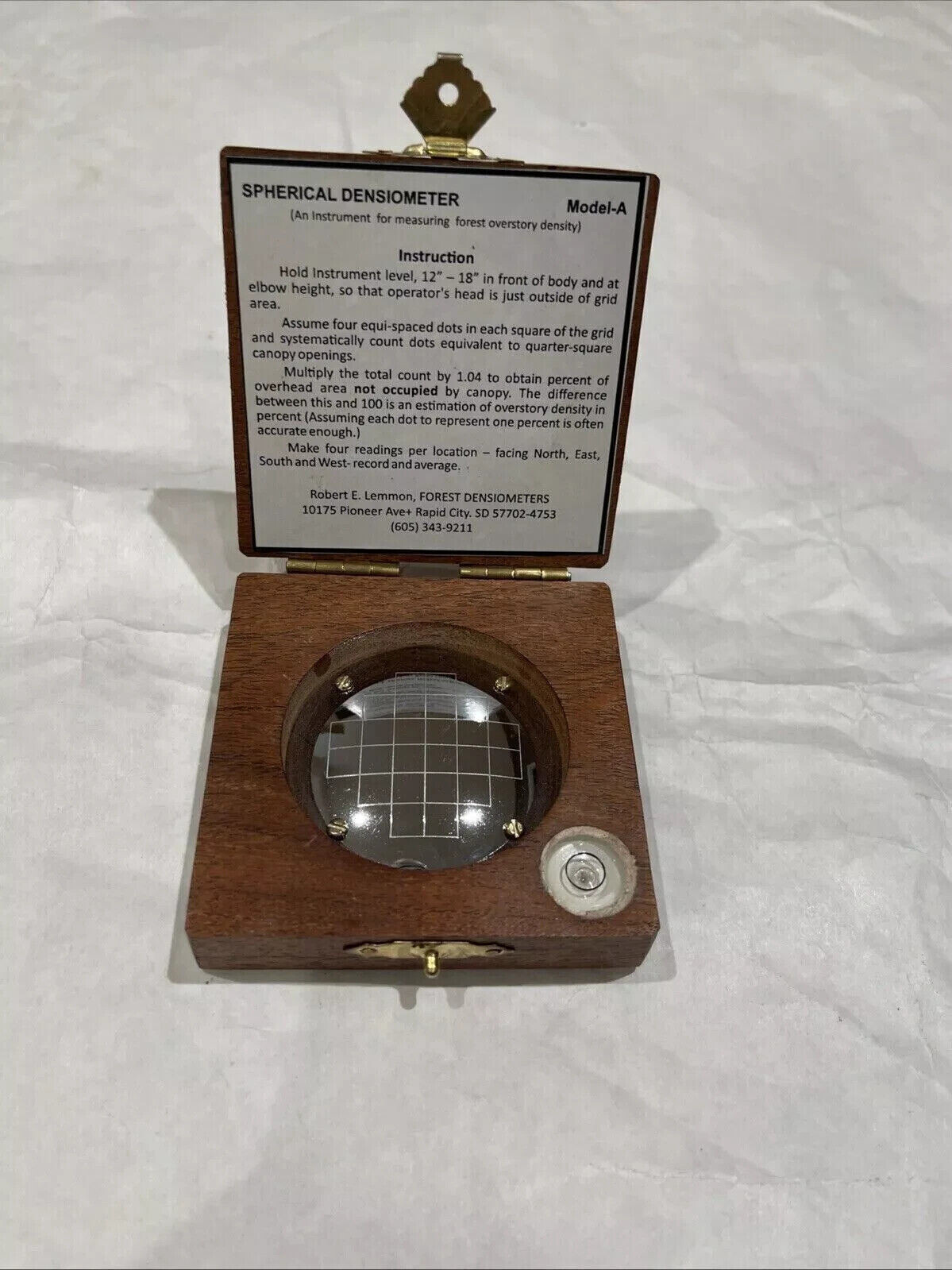 Spherical Crown Densiometer, Forestry Suppliers scientific Spherical Convex New