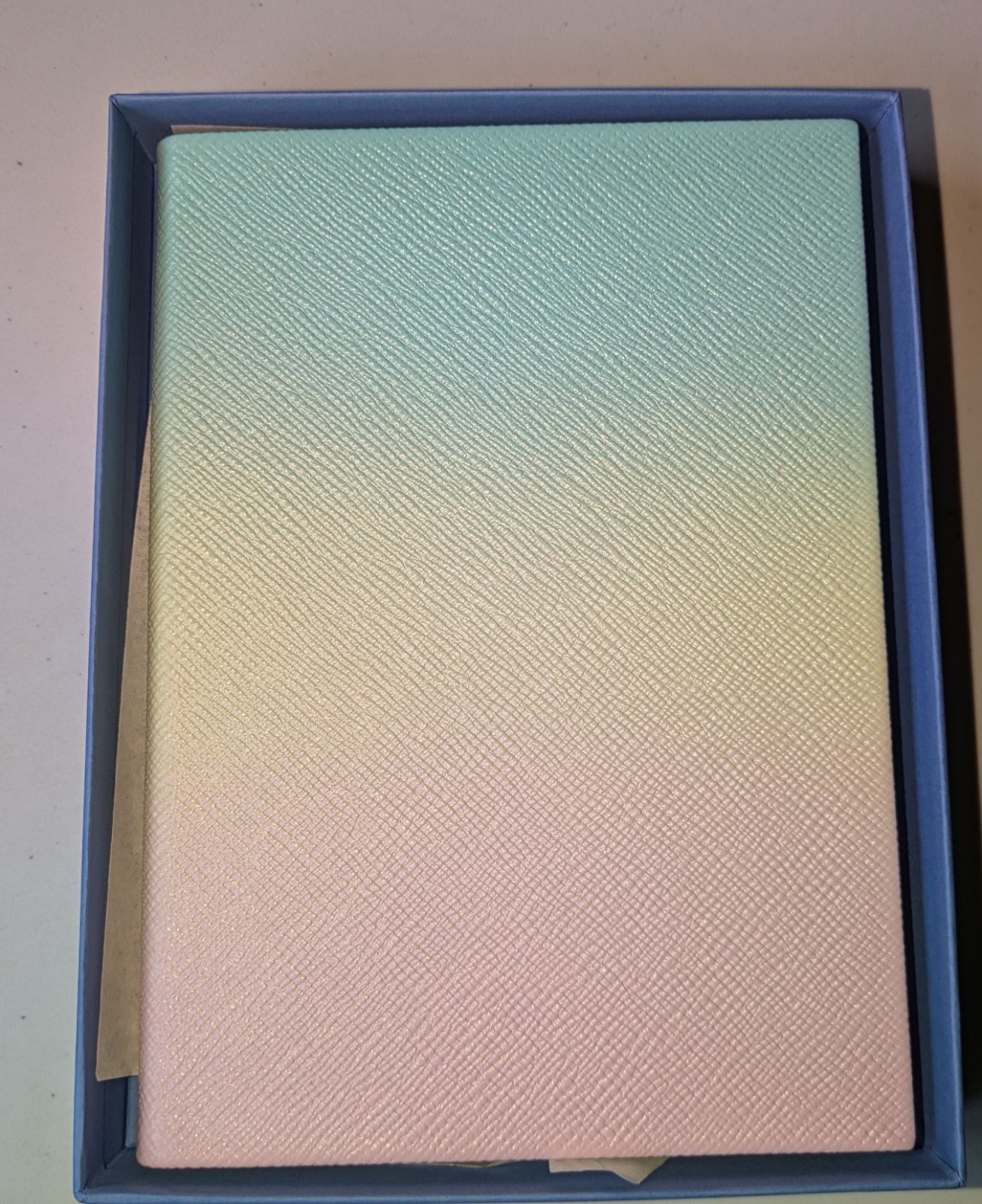 Smythson of Bond Street Soho Notebook in Panama-Rainbow- Limited Edition-New