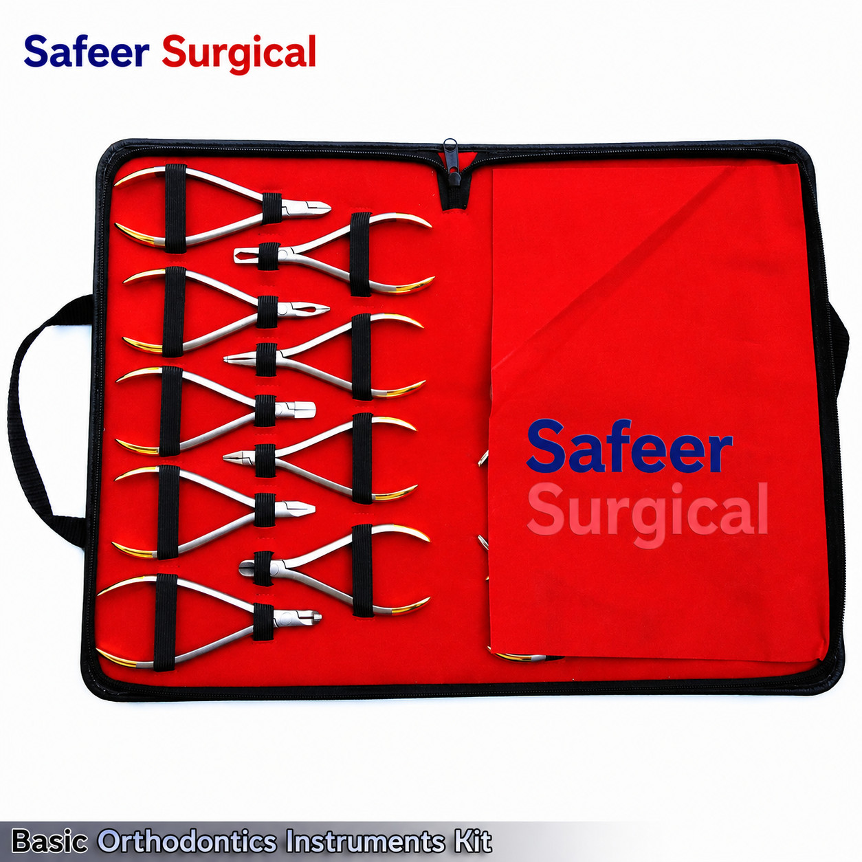 Safeer Surgical 18PCS Basic Orthodontic Dental Instruments Kit Stainless Steel