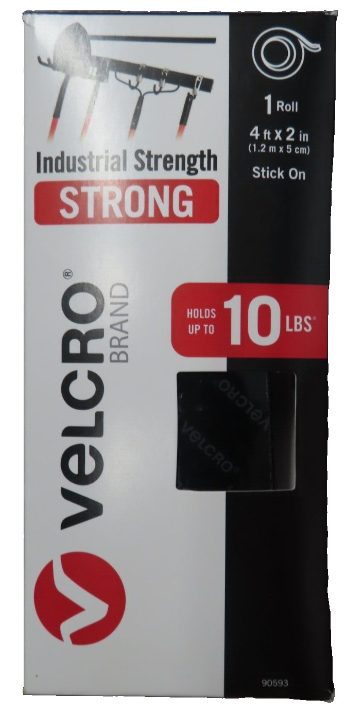 2″ Wide VELCRO® Brand Industrial Strength Medium Nylon Hook & Loop Fastener 48″