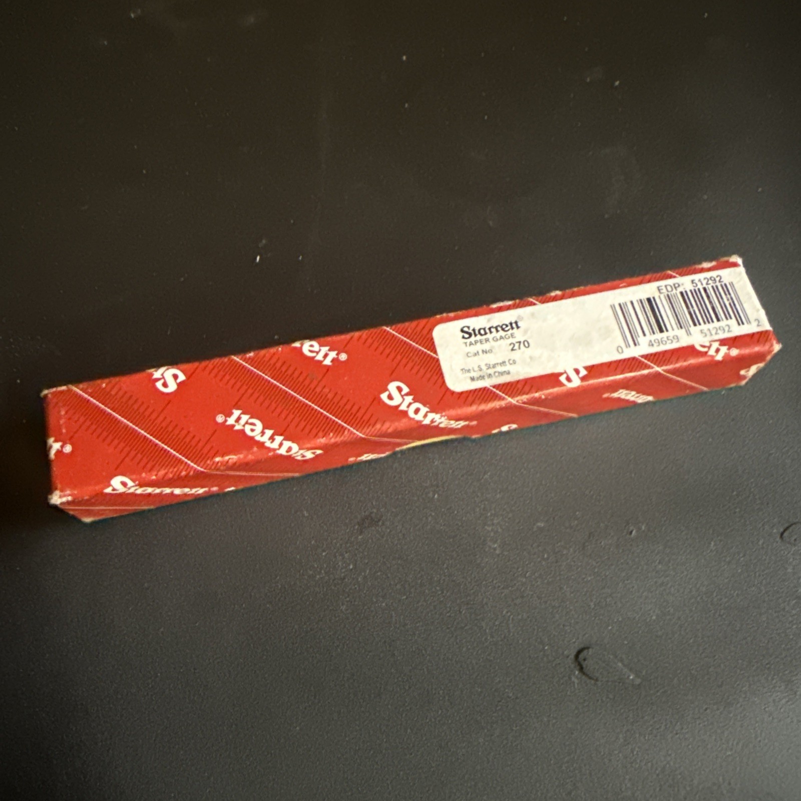 Starrett 270 Taper Gage, .010-.150″ Range .001″ Graduations 6-1/4″ Long