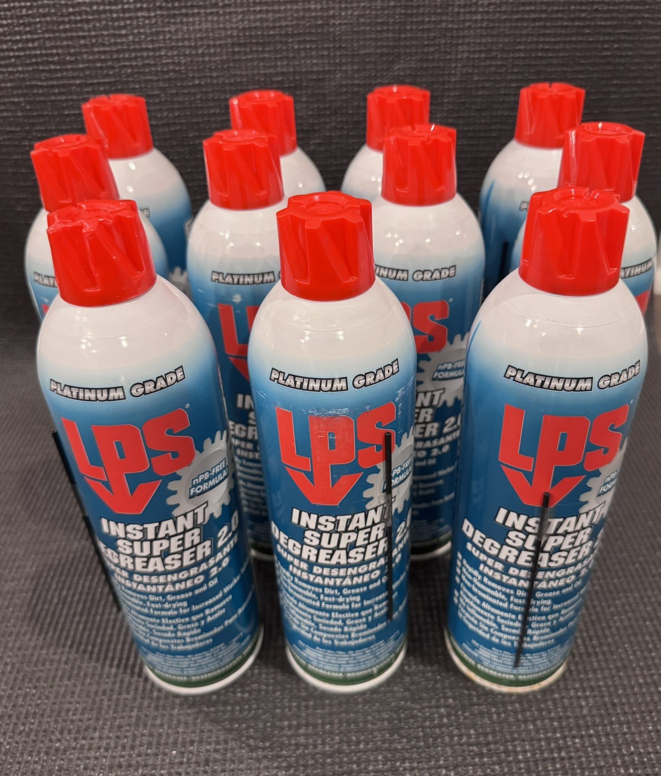 LPS 07220 Instant Super Degreaser 2.0 Heavy Duty 20 oz Aerosol Can – Pack of 11