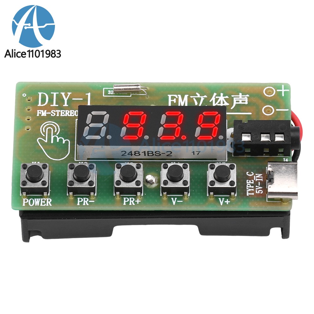 Electronic DIY AM/FM Radio Receiver Module Kits Wireless Stereo 87MHz-108MHz