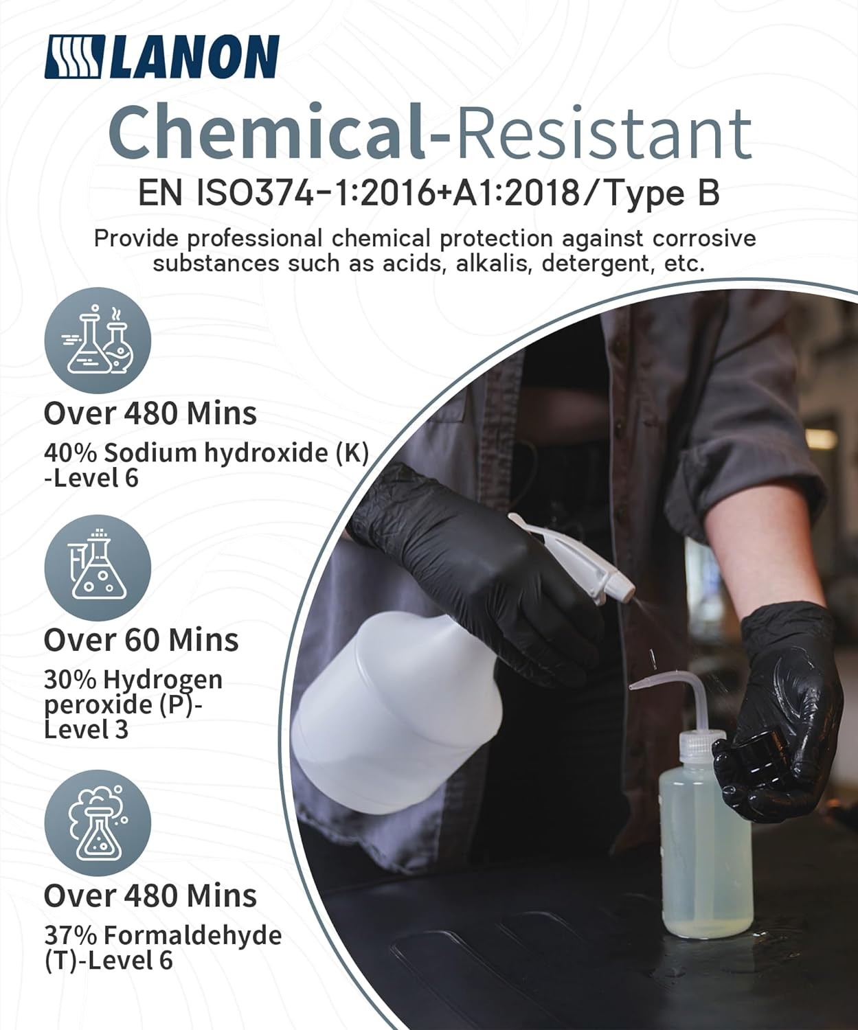 Latex/powder/silicone free, textured fingertips for firm grip
