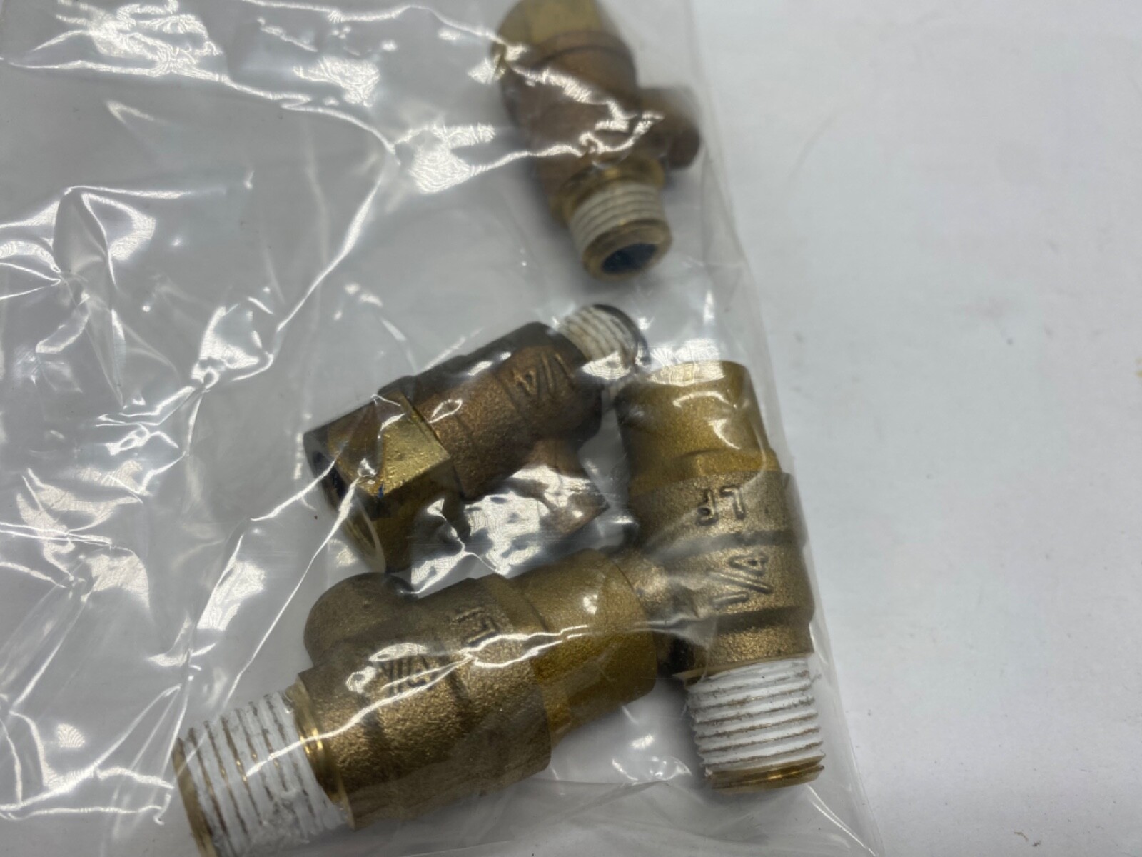 Bulk lot qty 4, Watts 1/4 LFTC pet test cock 1/4” male x 1/4” female npt