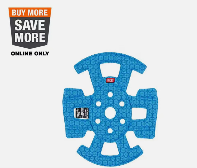 Milwaukee BOLT Safety Helmet Cooling Liner Blue Hard Hat Sweatband Microfiber