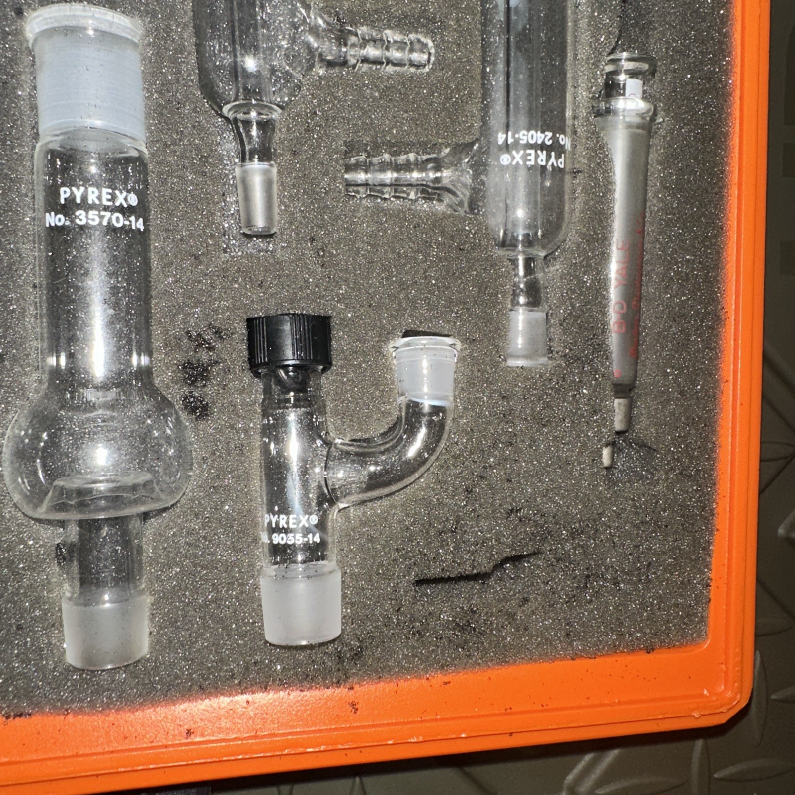 Vintage Corning PYREX Micro Organic Chemistry Kit 6949M-2 Intermediate glass #15