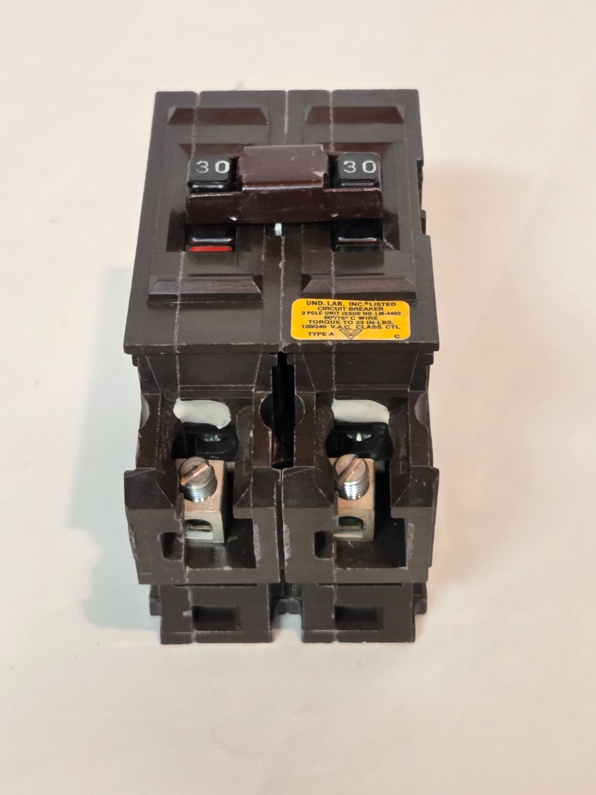 Wadsworth A230NI 30 Amp 2 Pole 2P A230 Plastic Foot Breaker A230B BIG BODY