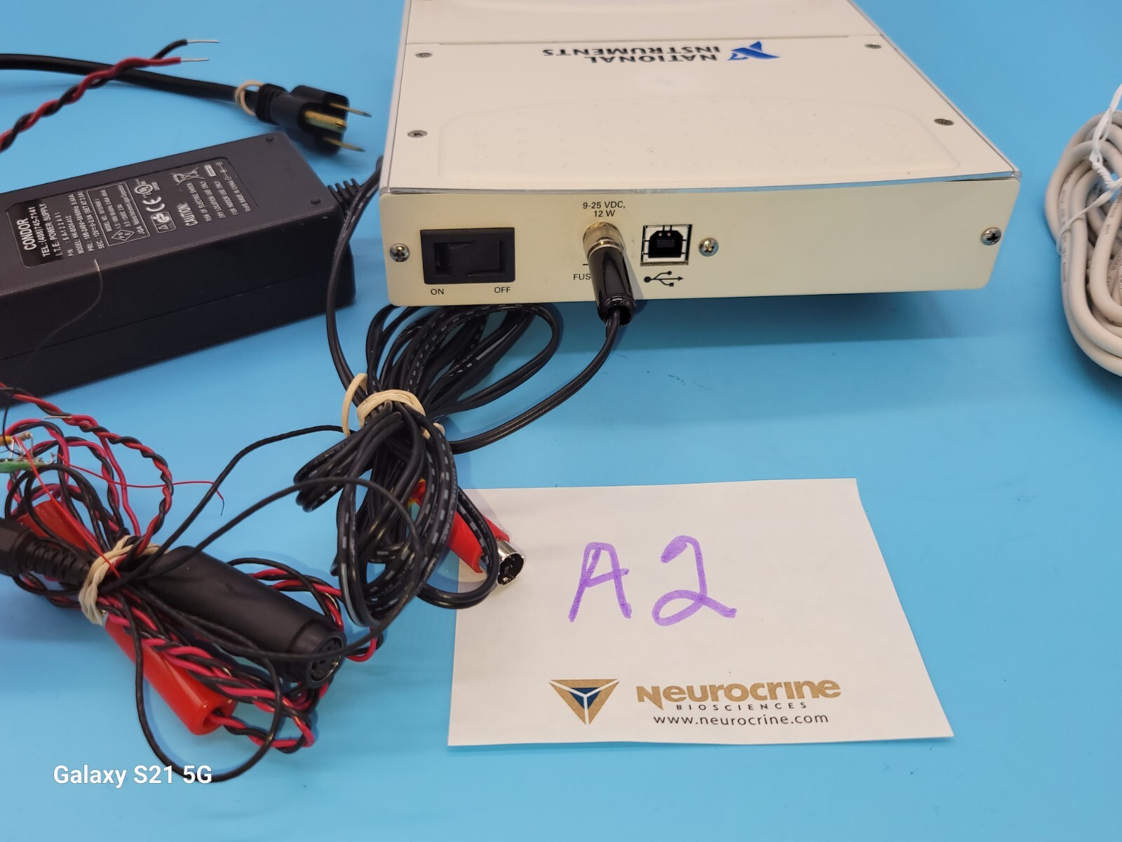 National Instruments NI DAQPad-6016+ ADAPTER-USB CABLE + 2 RED/ BLACK CABLES