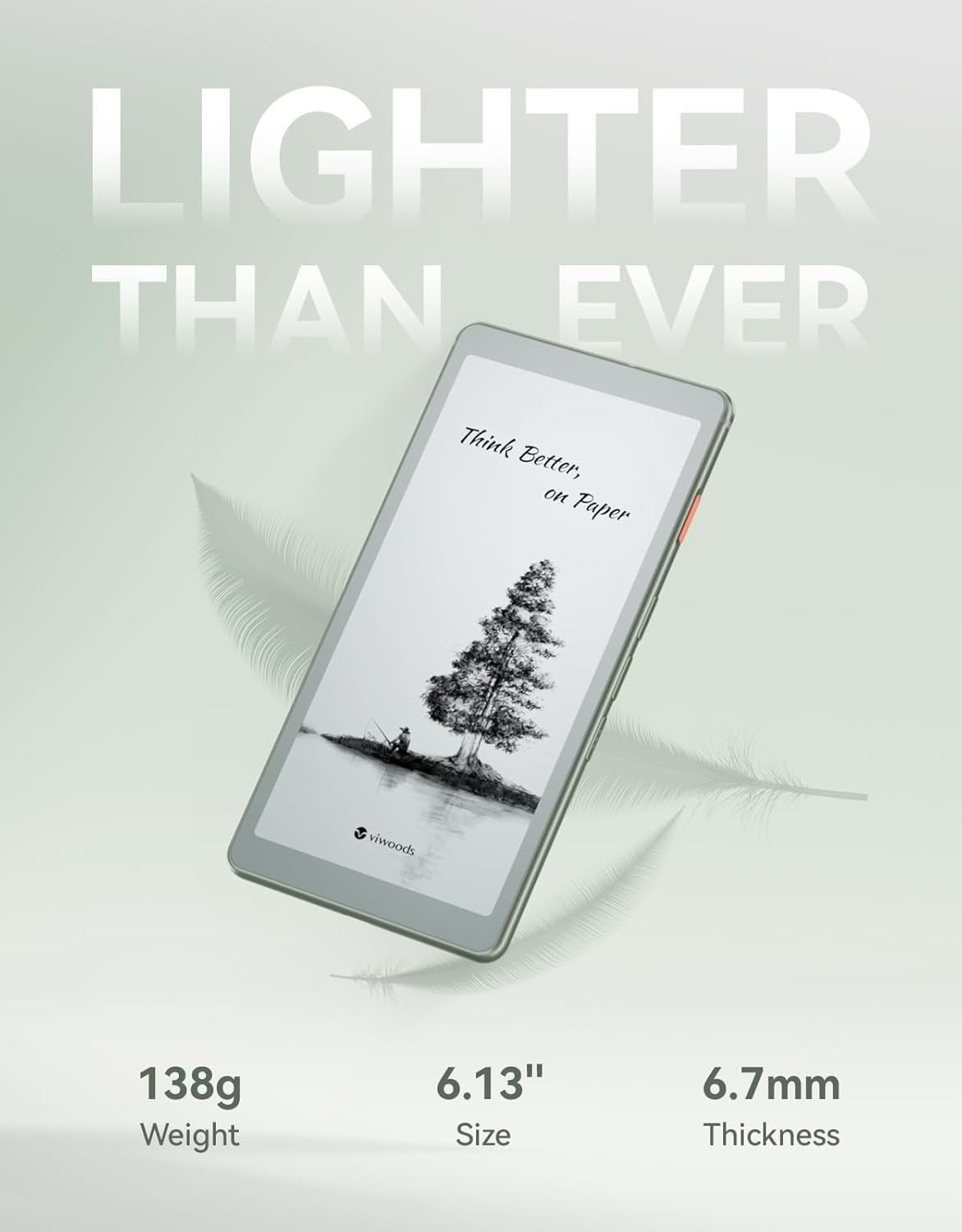 6.13 Carta1300 AiPaper Reader 4G Connectivity Ultra-Thin E-Reader