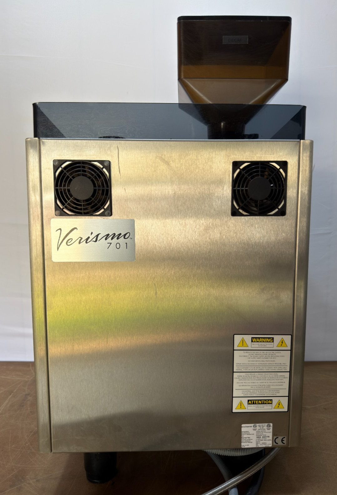 Schaerer Ambiente 15 Verismo 701 Automatic Espresso Machine Built-in Grinder