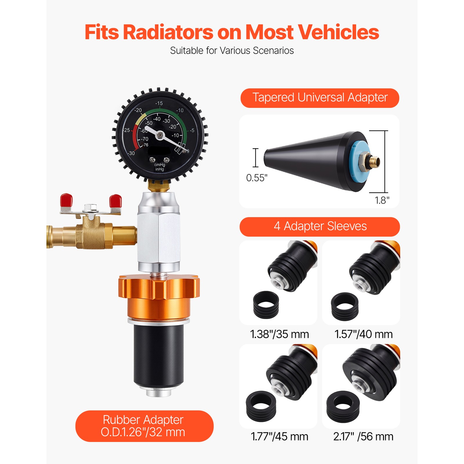 Uimoso Radiator Vacuum Refill Kit for Universal Car Cooling System Maintenance