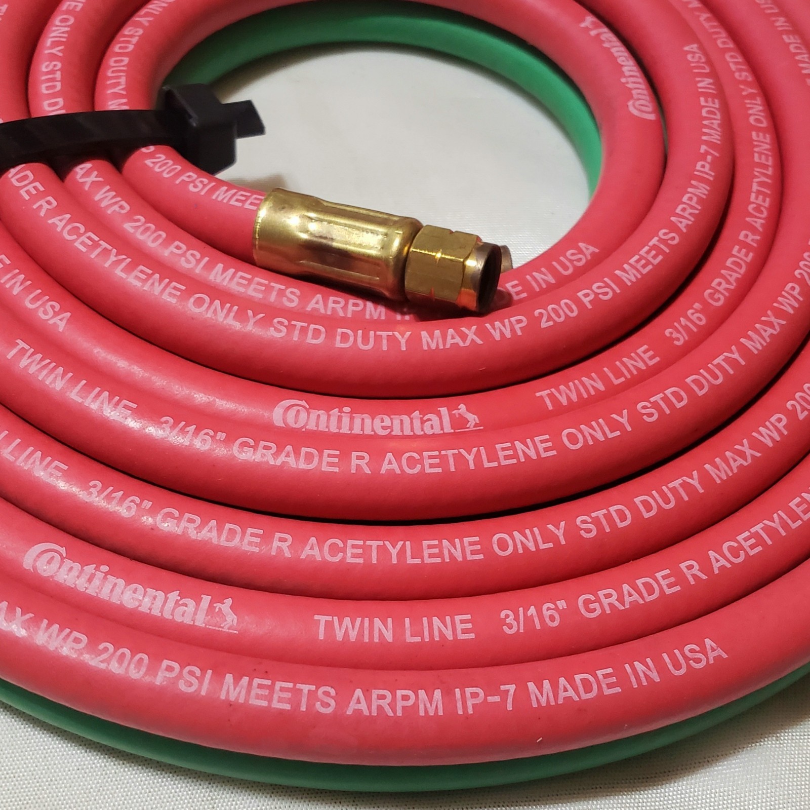 Grade RM 12′ x 3/16″ Twin Welding Torch Hose A Size Oxygen Acetylene USA