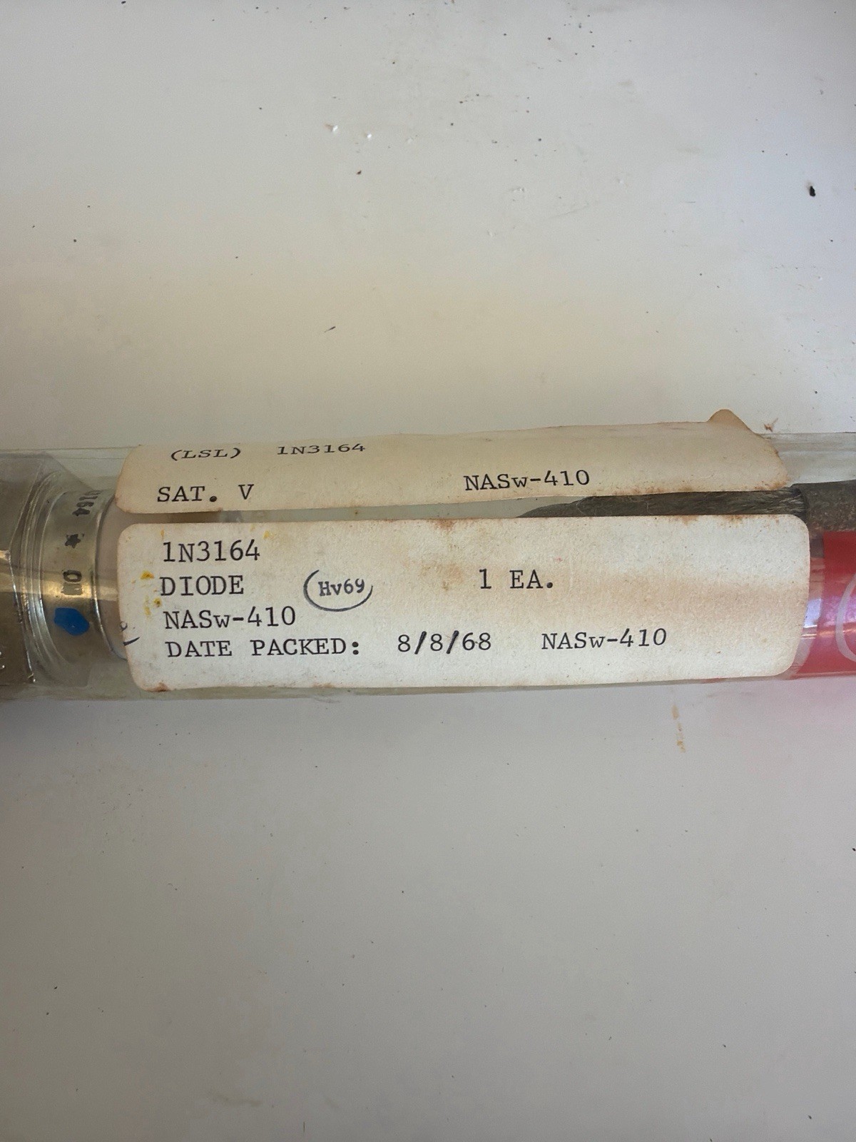 Vintage 1968 Westinghouse 1N3164 Power Diode NASA Saturn V Era NOS NASw-410 Seld