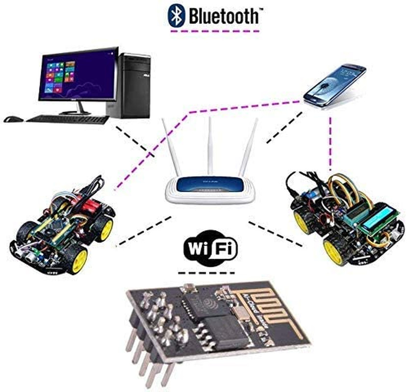 4Pcs ESP8266 Serial Wifi Module ESP-01 Updated Wireless Transceiver Board 3.3V f
