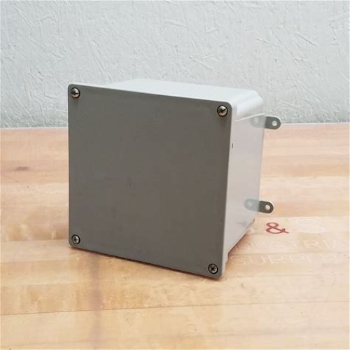 Carlon 6 in. x 6 in. x 4 in. Gray Electrical PVC Junction Box – E987R-3-HD