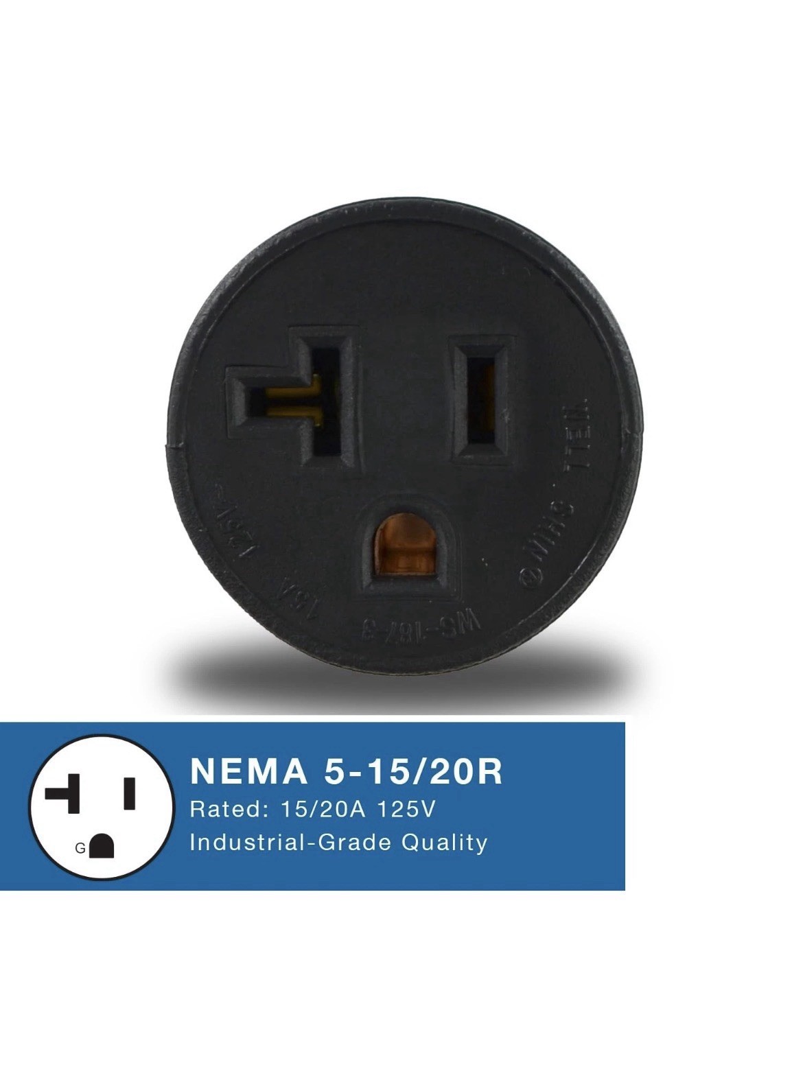 Conntek 30129 15A to 15/20A Plug Adapter