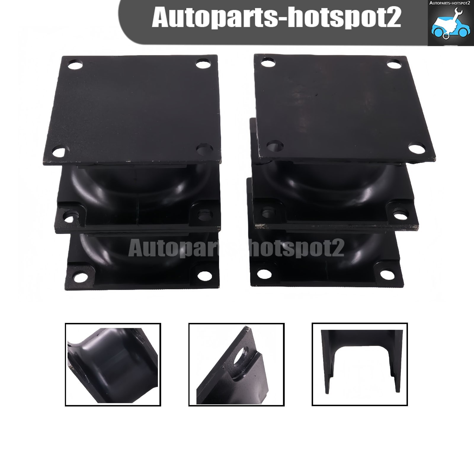 4PCS Vibratory Plate Compactor Rubber Isolator Shock Mount For Stanley Hydraulic