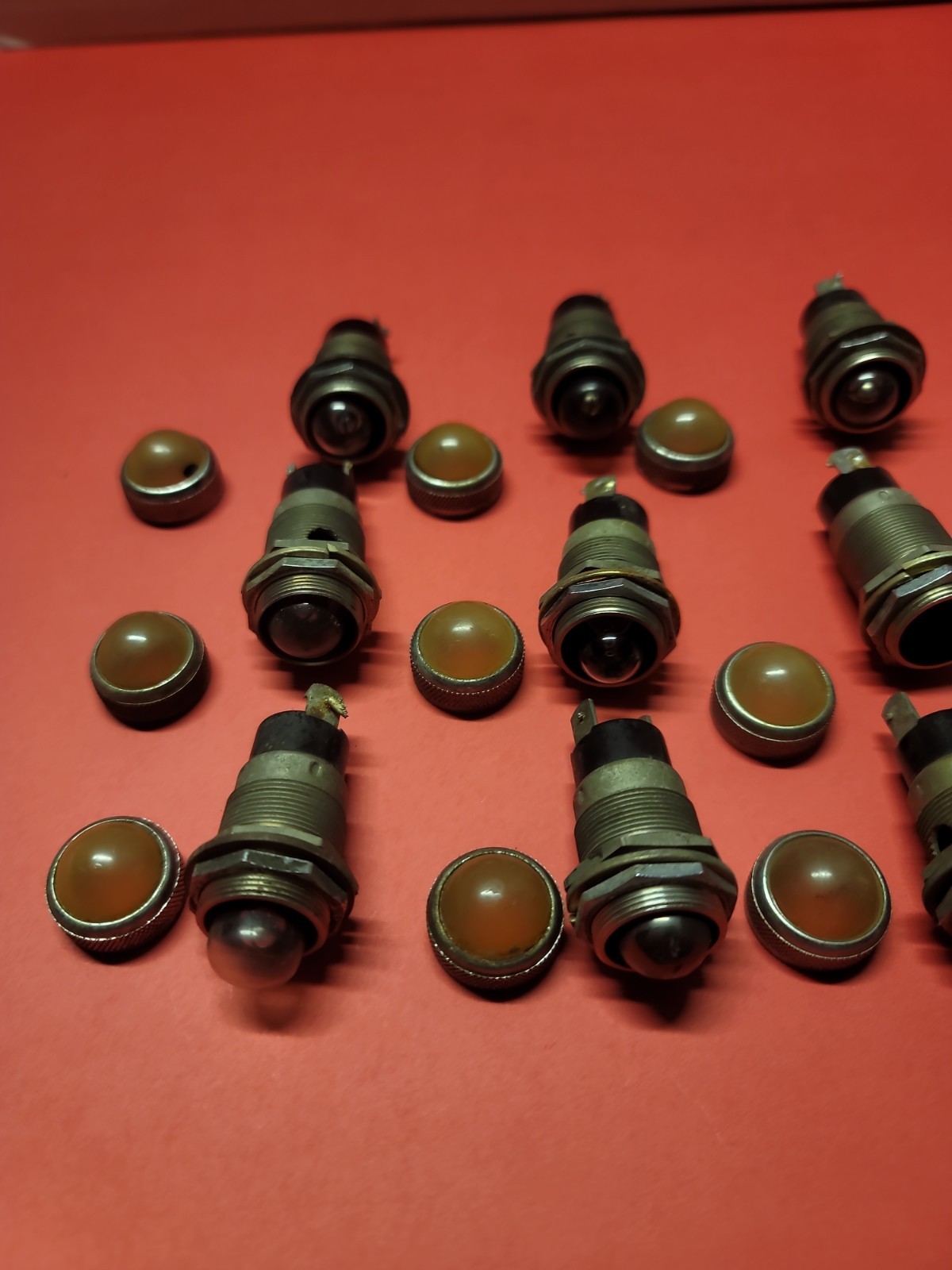 Lot of 10 Vintage Dialco Dialight 75W 125V Panel Indicator Light Socket Untested