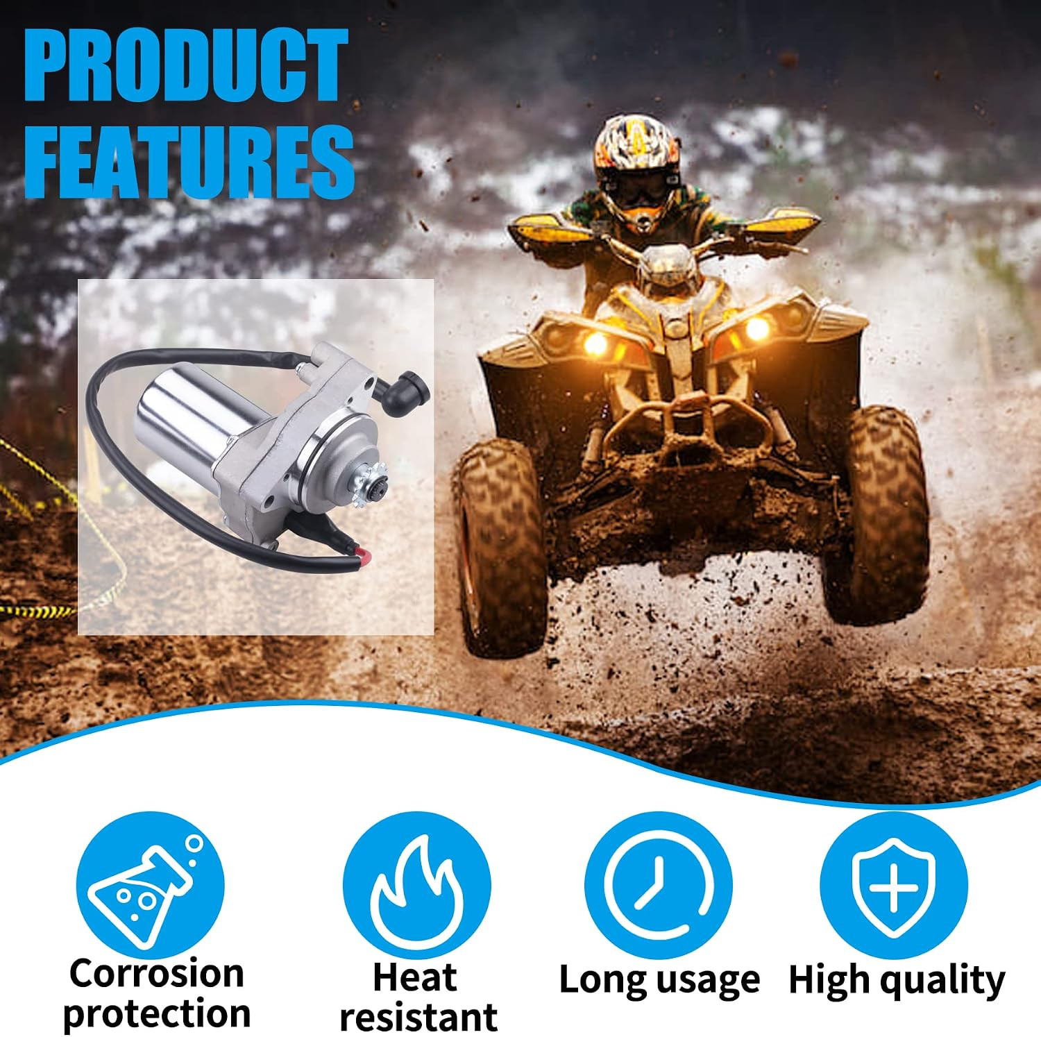 12 Teeth Starter Motor Starter Relay Solenoid for Tao Tao 125Cc
